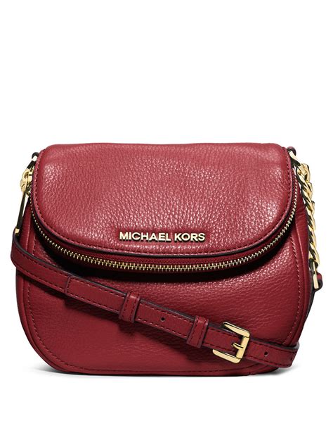 michael kors red crossbody purse.